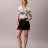 Tricou polo din bumbac cu nervuri fine Tricou polo din bumbac cu nervuri fine