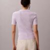 Tricou polo din bumbac neted cu nervuri