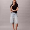 Tricou polo din bumbac neted cu nervuri