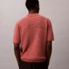 Tricou polo din bumbac neted cu textură waffle Tricou polo din bumbac neted cu textură waffle