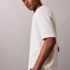 Tricou polo din bumbac neted cu textură waffle Tricou polo din bumbac neted cu textură waffle