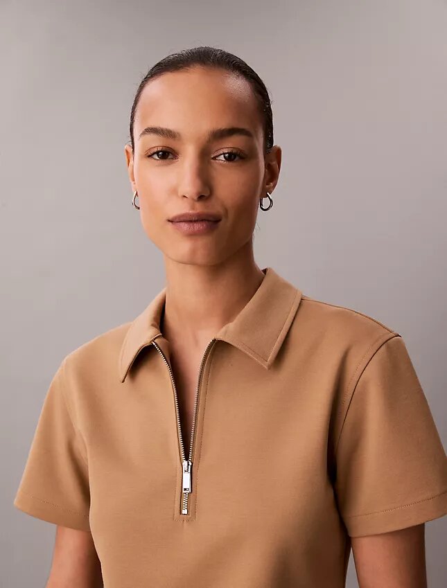 Tricou polo din țesătură Ponte Tricou polo din țesătură Ponte