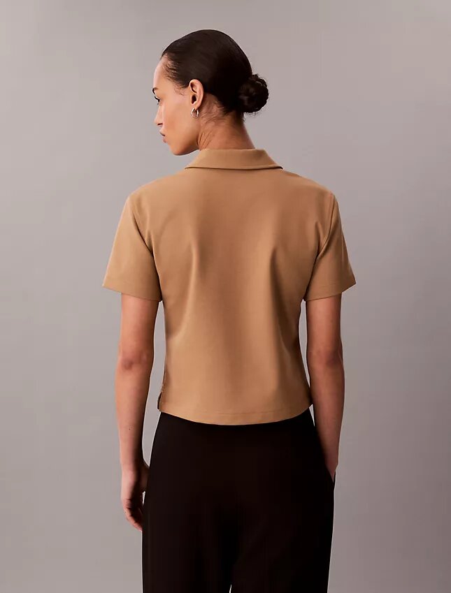 Tricou polo din țesătură Ponte Tricou polo din țesătură Ponte