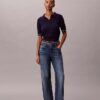 Tricou polo din tricot cu model Monologo