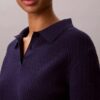 Tricou polo din tricot cu model Monologo