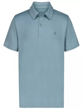 Tricou polo tehnic cu Monogram pentru băieți