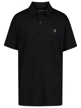 Tricou polo tehnic cu Monogram pentru băieți