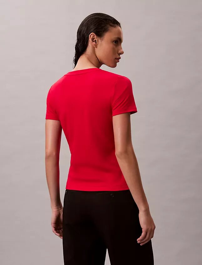 Tricou relaxat cu guler în V din bumbac Liquid Tricou relaxat cu guler în V din bumbac Liquid