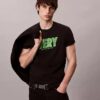 Tricou relaxat, cu imprimeu grafic
