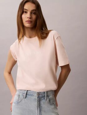 Tricou relaxat cu logo standard