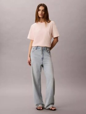 Tricou relaxat cu logo standard