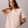 Tricou relaxat cu logo standard Tricou relaxat cu logo standard