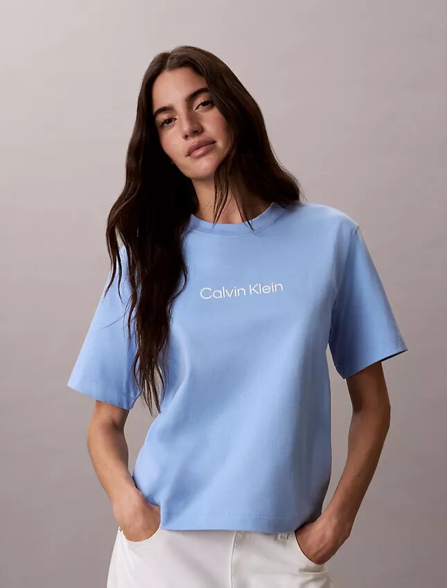 Tricou relaxat cu logo standard Tricou relaxat cu logo standard