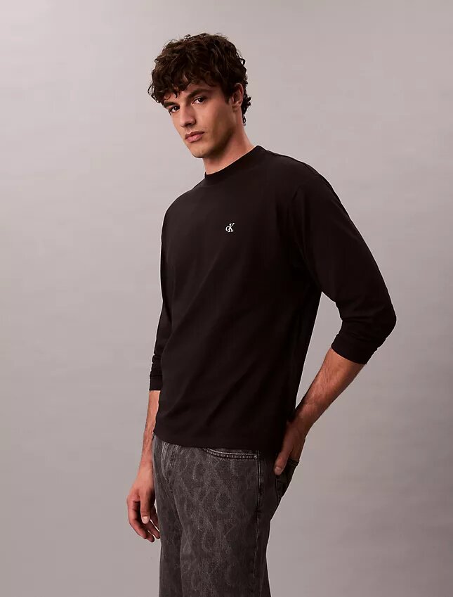Tricou relaxat cu Monogram Tricou relaxat cu Monogram