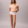 Tricou relaxat din Cotton Stretch cu logo