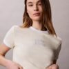 Tricou scurt cu guler rotund și imprimeu grafic cu logo