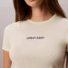 Tricou scurt cu logo și nervuri conturate