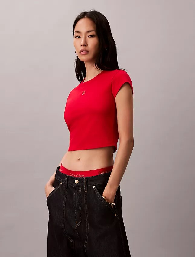 Tricou scurt cu logo-ul Anului Nou Lunar Tricou scurt cu logo-ul Anului Nou Lunar