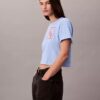 Tricou scurt, drept, cu logo script Tricou scurt, drept, cu logo script