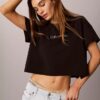 Tricou scurt, larg, din bumbac Cotton Stretch, cu imprimeu Pride