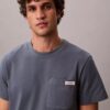 Tricou simplu cu buzunar din bumbac jersey