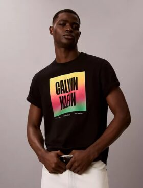 Tricou simplu cu logo Pride