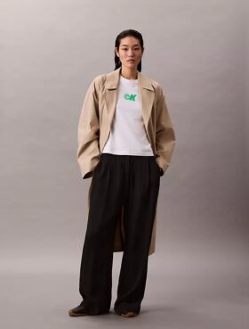 Tricou slim cu imprimeu Monogram