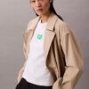 Tricou slim cu imprimeu Monogram