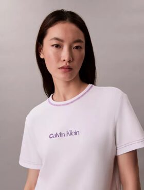 Tricou slim cu logo brodat