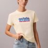 Tricou slim cu logo contrastant