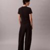 Tricou slim cu logo contrastant