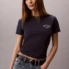 Tricou slim cu logo curbat
