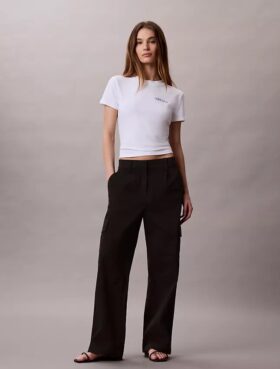 Tricou slim cu logo grafic
