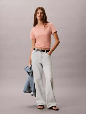 Tricou slim cu logo grafic