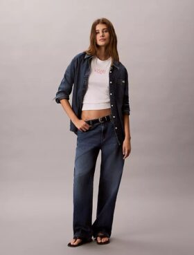 Tricou slim cu logo grafic
