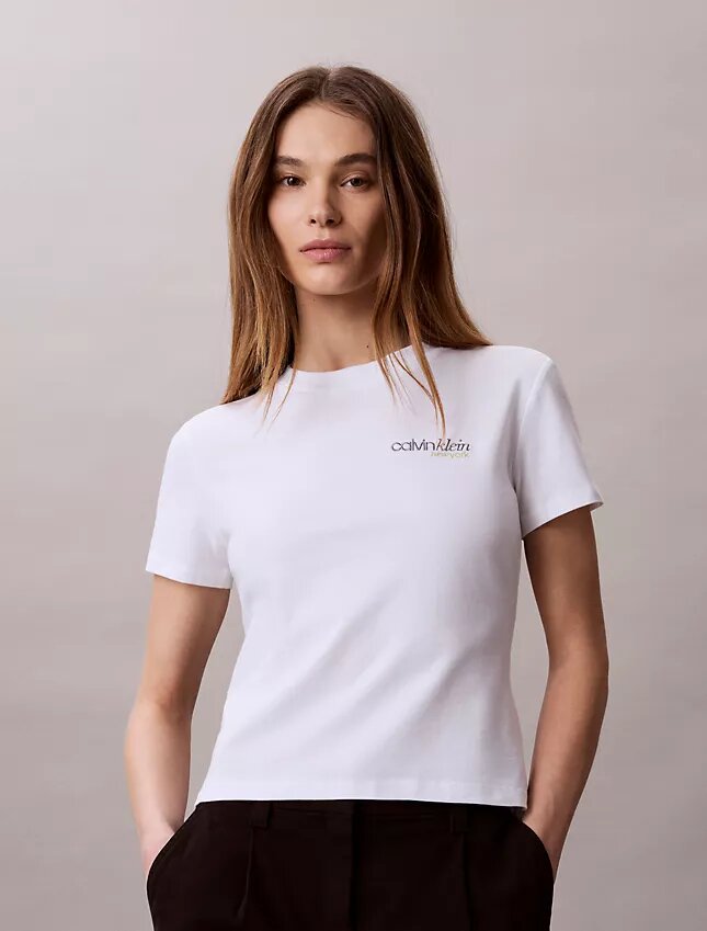 Tricou slim cu logo grafic Tricou slim cu logo grafic