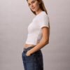 Tricou slim cu logo grafic