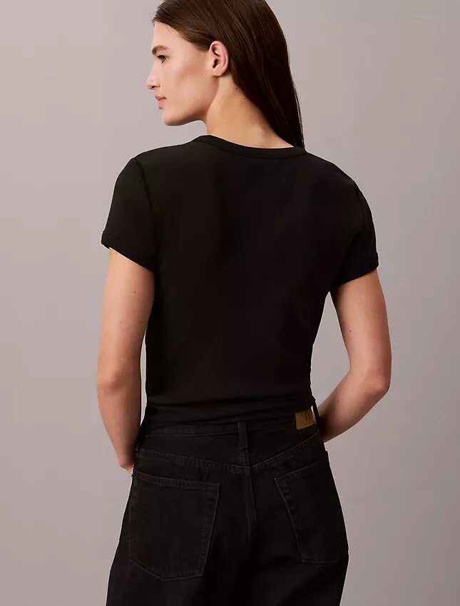 Tricou slim cu logo grafic Tricou slim cu logo grafic