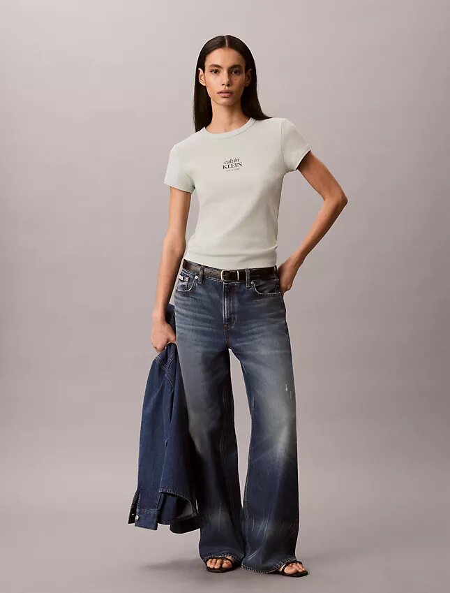 Tricou slim cu logo grafic Tricou slim cu logo grafic