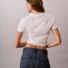 Tricou slim cu logo grafic