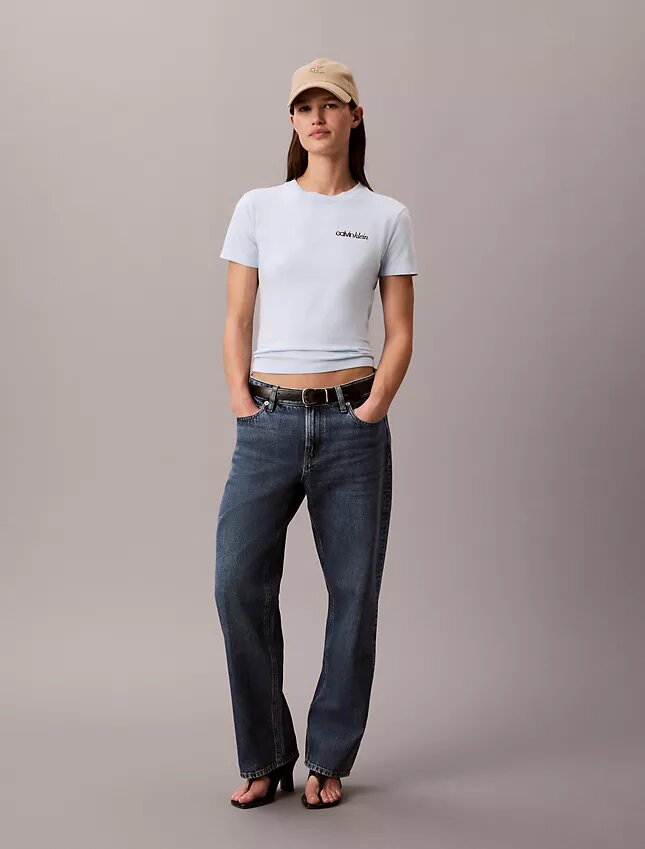 Tricou slim cu logo grafic Tricou slim cu logo grafic