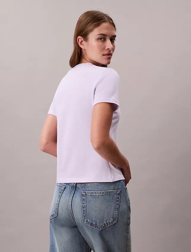 Tricou slim cu logo grafic divizat Tricou slim cu logo grafic divizat