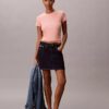 Tricou slim cu logo grafic și nervuri