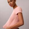 Tricou slim cu logo grafic și nervuri