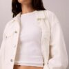 Tricou slim cu logo grafic și nervuri Tricou slim cu logo grafic și nervuri