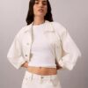 Tricou slim cu logo grafic și nervuri Tricou slim cu logo grafic și nervuri
