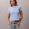 Tricou slim cu logo grafic în straturi Tricou slim cu logo grafic în straturi