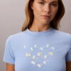 Tricou slim cu logo grafic în straturi Tricou slim cu logo grafic în straturi