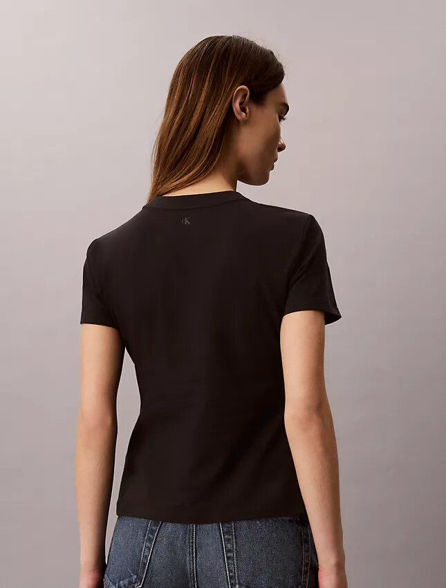 Tricou slim cu logo grafic în straturi Tricou slim cu logo grafic în straturi