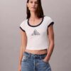 Tricou slim cu logo Monogram